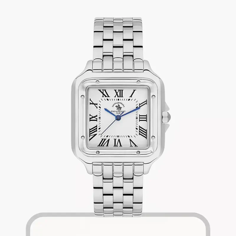 Santa Barbara Polo & Racquet Club White Dial Ladies Watch- SB.1.10599-1